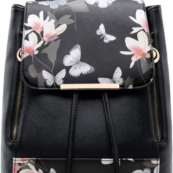 Shoulder Ladies Backpack with Flowers main image 5